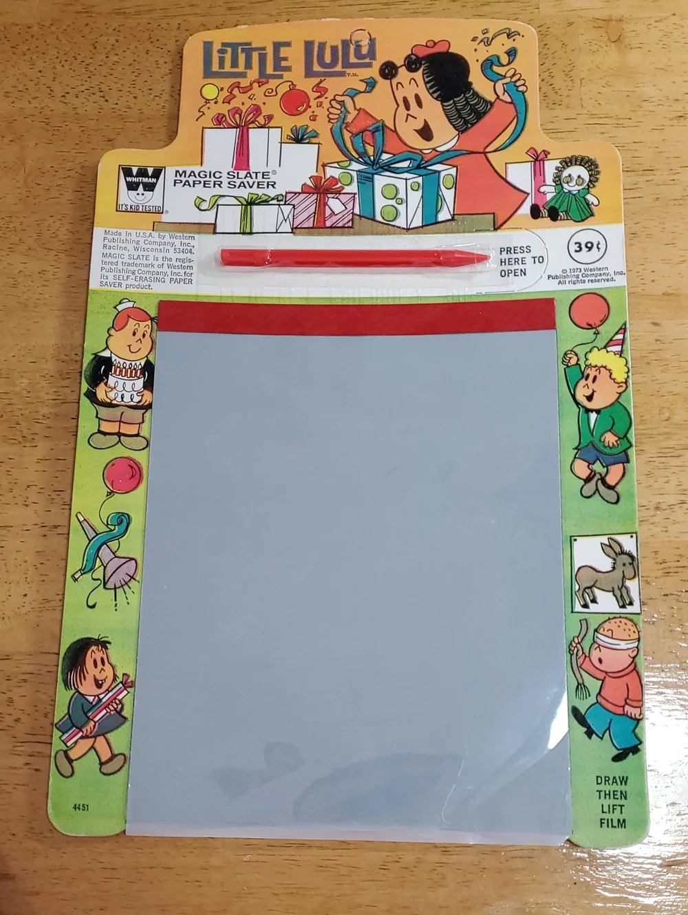 Vintage Magic Slate Paper Saver - Gray